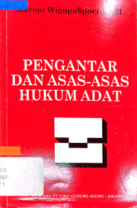 Image of Pengantar dan asas-asas hukum adat
