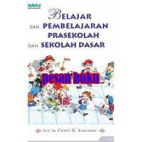 Image of Belajar dan pembelajaran prasekolah dan sekolah dasar