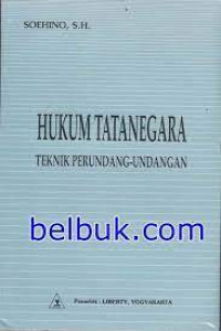 Image of Hukum tata negara : teknik perundang-undangan